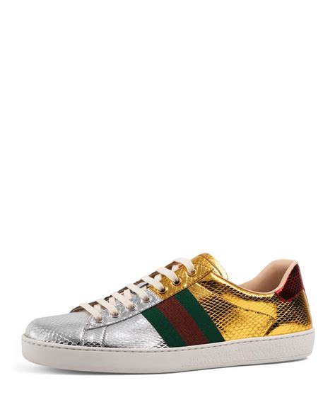 gucci ace sneakers mens review|gucci ace metallic snakeskin sneakers.